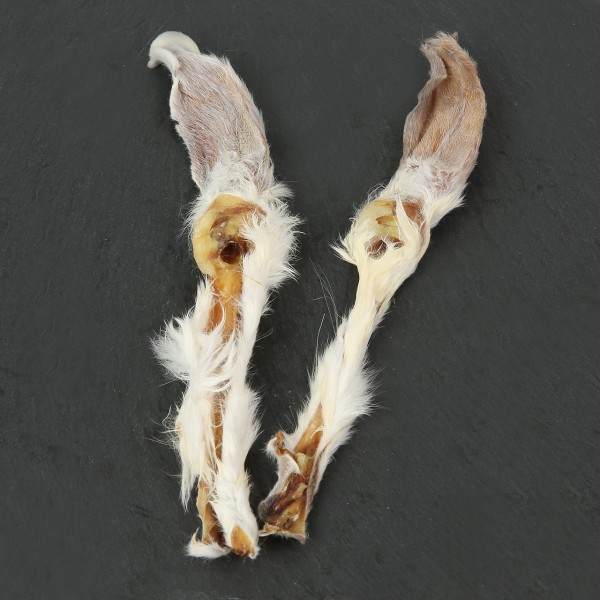 Kaninchenohren mit Fell (2 Stück)