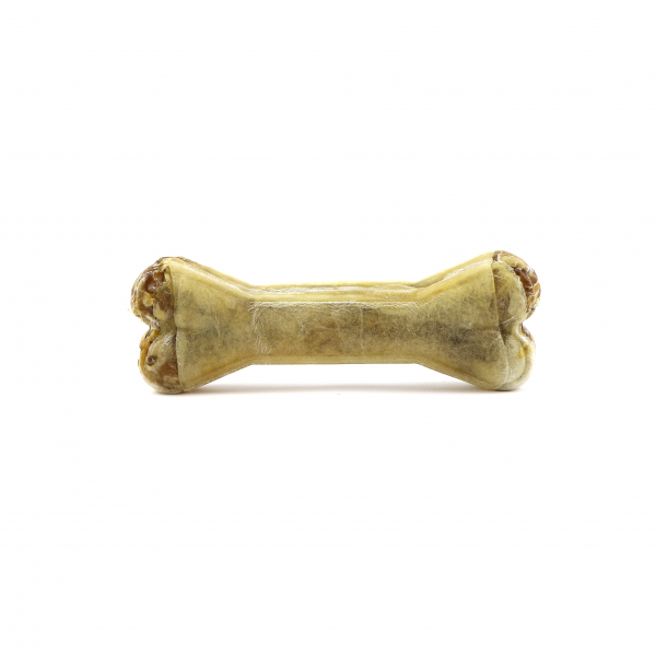 Rinderhautknochen mit Strauß 12 cm